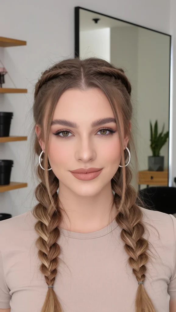 24 Braided Summer Hairstyles 2026 9 Double Dutch Braids