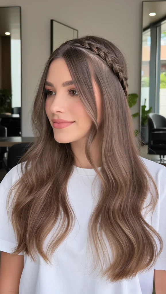 24 Braided Summer Hairstyles 2026 11 Half-Up Braided Style
