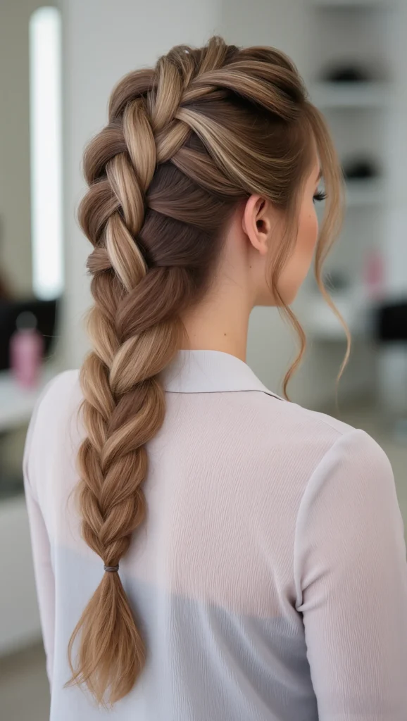 24 Braided Summer Hairstyles 2026 23 Four-Strand Braid