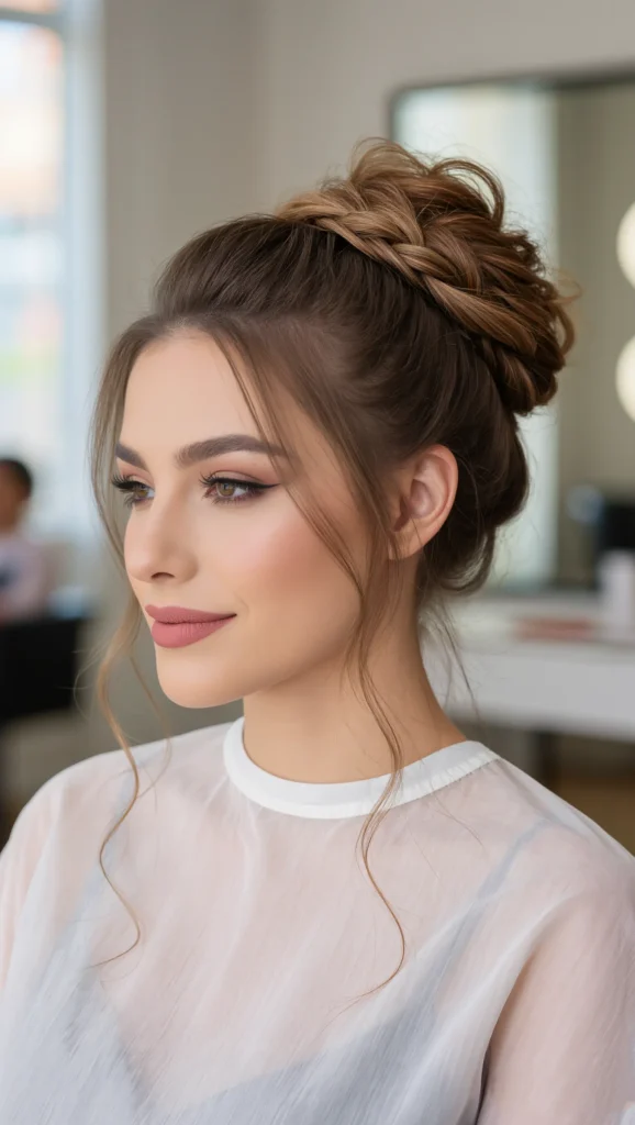 24 Braided Summer Hairstyles 2026 25 Messy Braided Updo