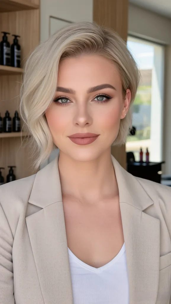 Side-Parted Pixie