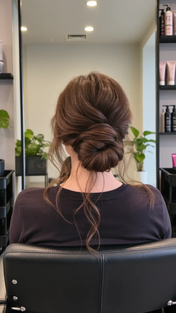 25 Cute Summer Hair Looks for 2026 22 Low Messy Bun