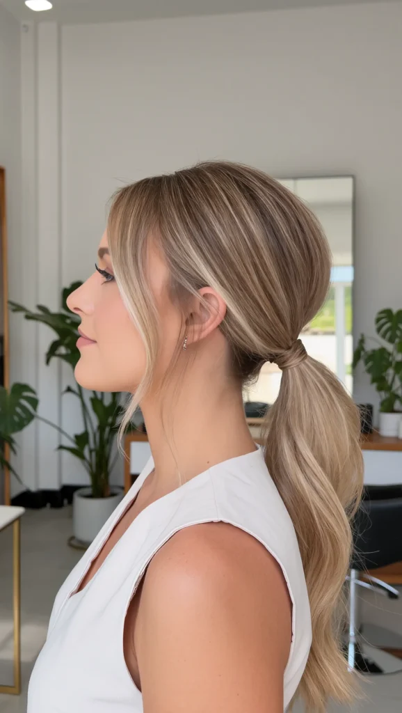Low Textured Ponytail