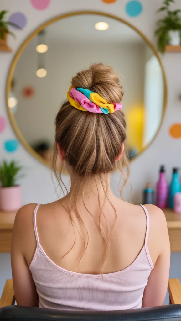 Messy Bun with Scrunchie