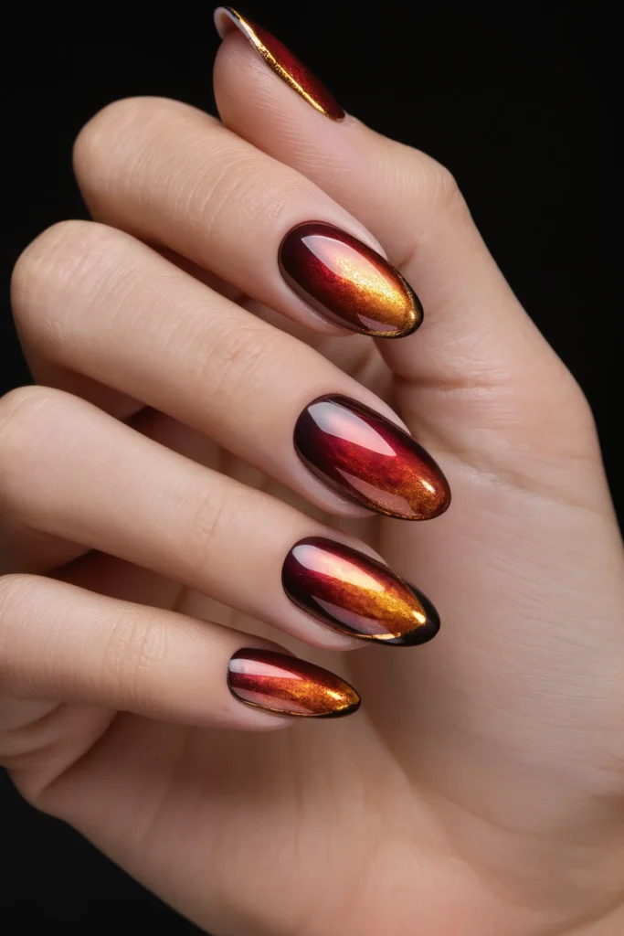 Metallic Lava Nails