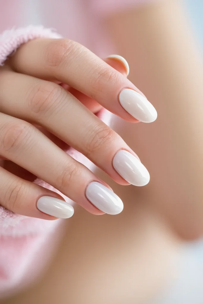 Milky Coconut Nails