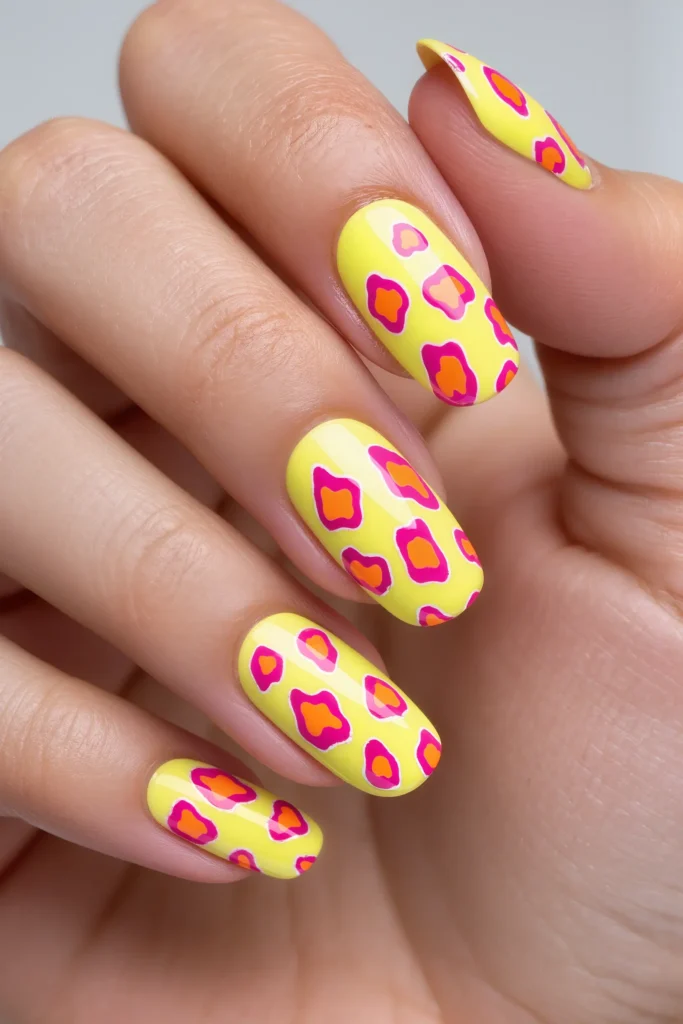 Neon Leopard Print