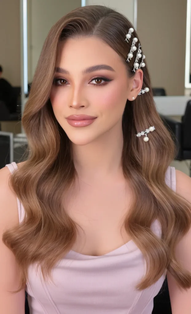 Beach Waves with Hair Accessories