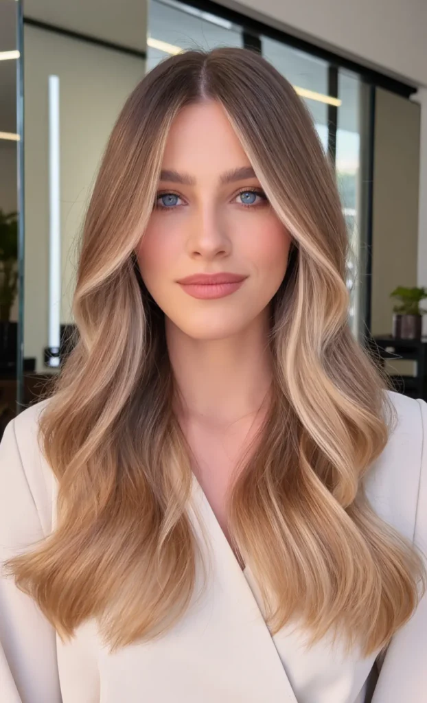 Beach Waves with Balayage