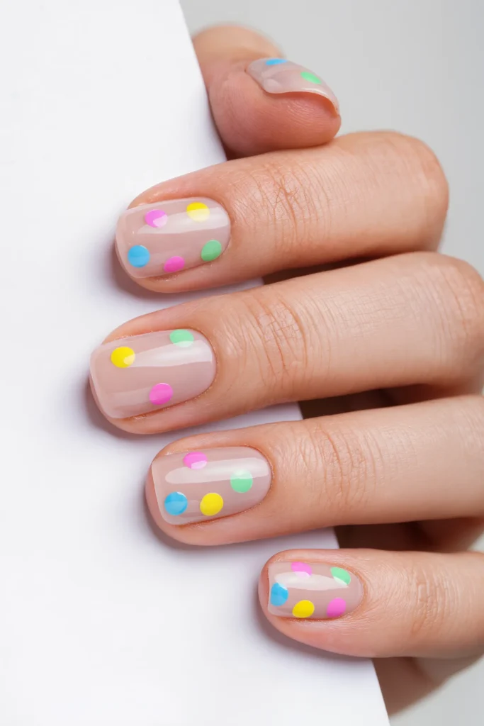 Polka Dot Pop Nails