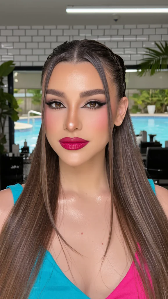 Slicked-Back Wet Look