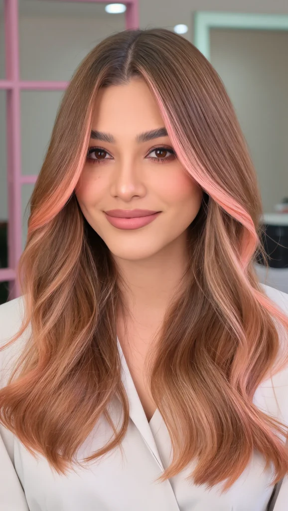 Soft Peachy Highlights