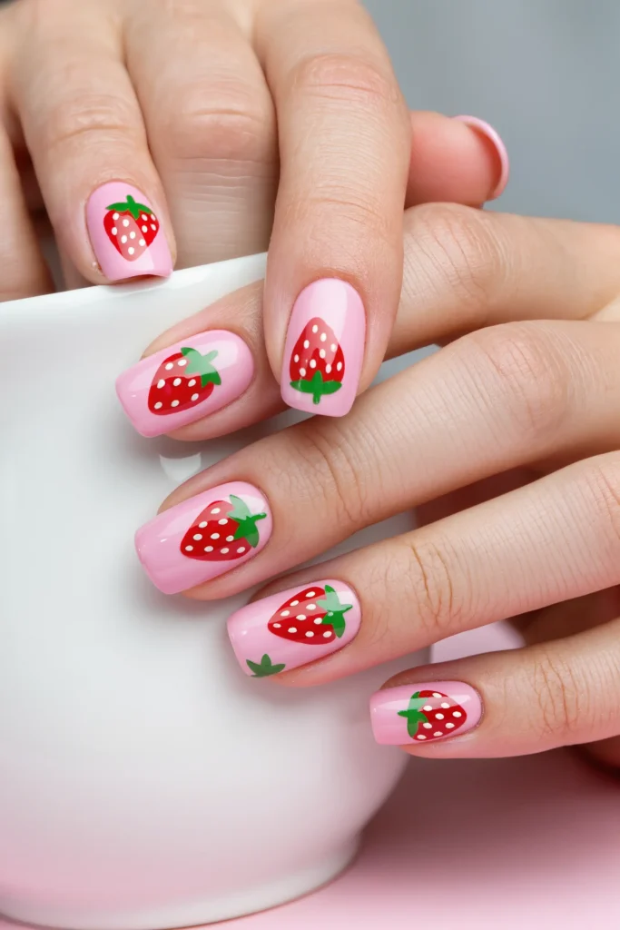 Strawberry Nails