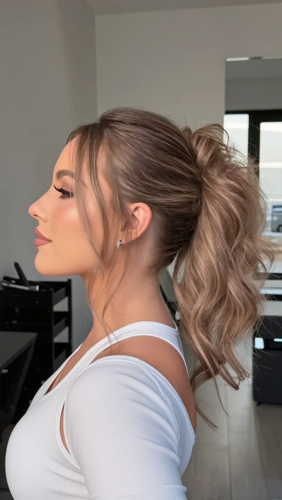 25 Cute Summer Hair Looks for 2026 13 Textured Ponytail
