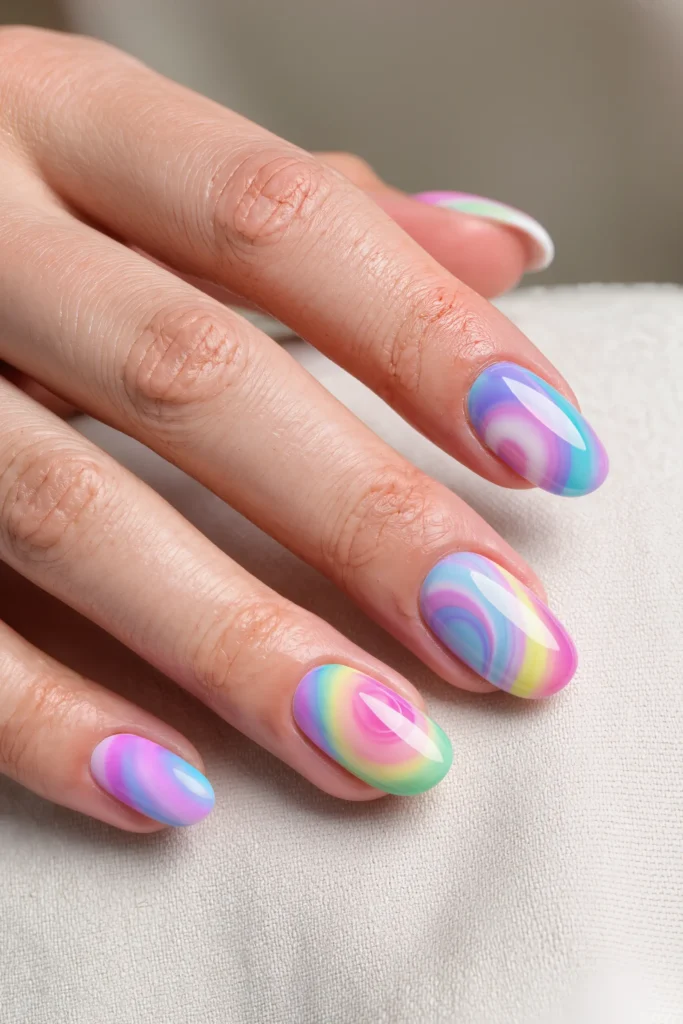 Tie-Dye Nails