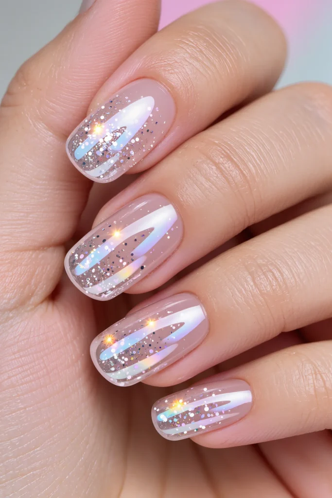 Transparent Glass Nails