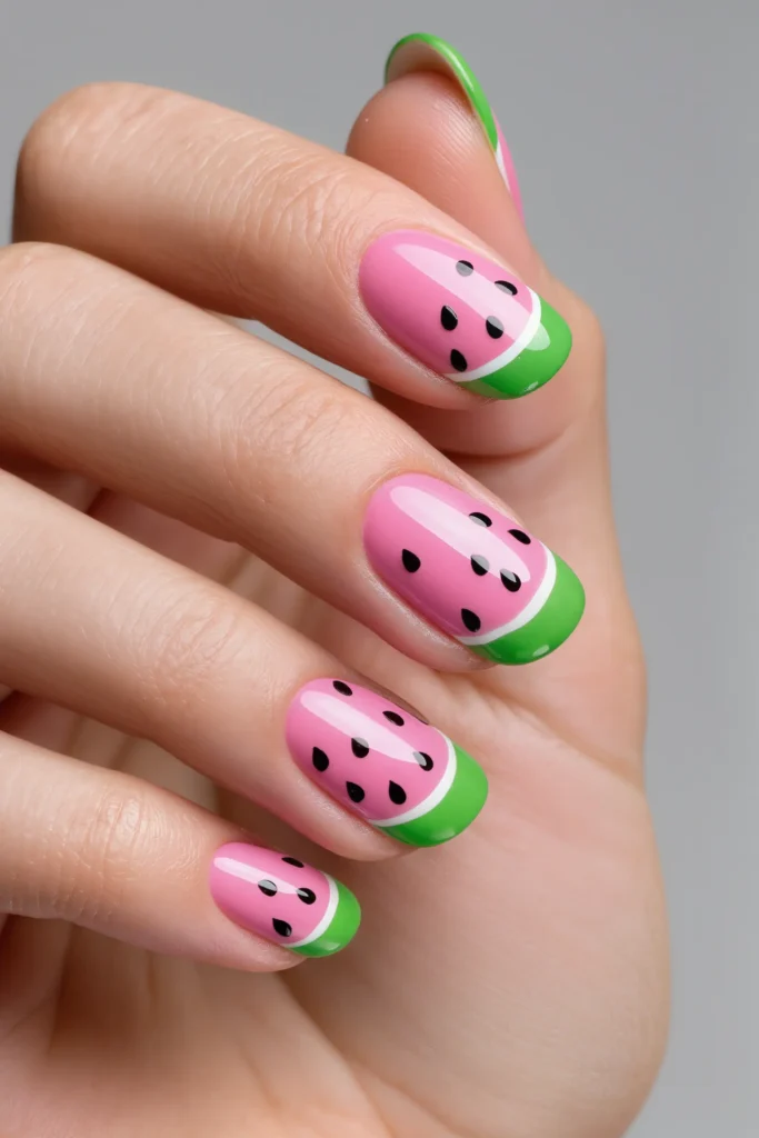 Watermelon Sugar Nails