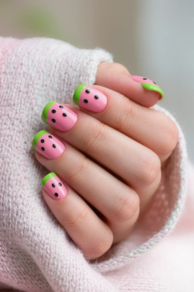 Watermelon Sugar Nails