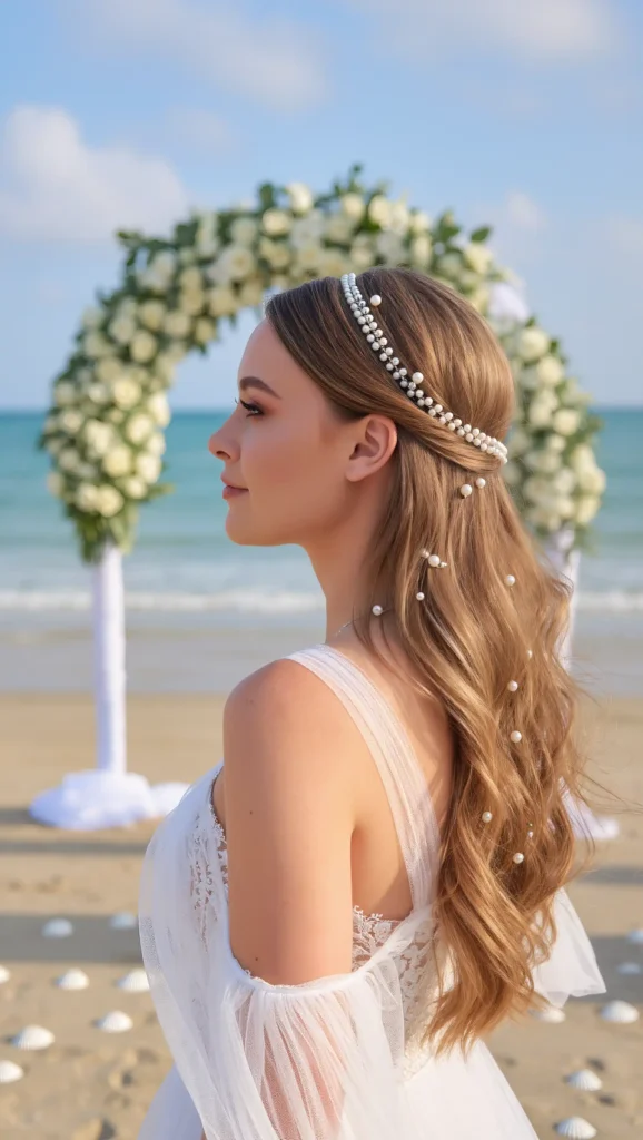 Beachy Waves With Hair Accessories
