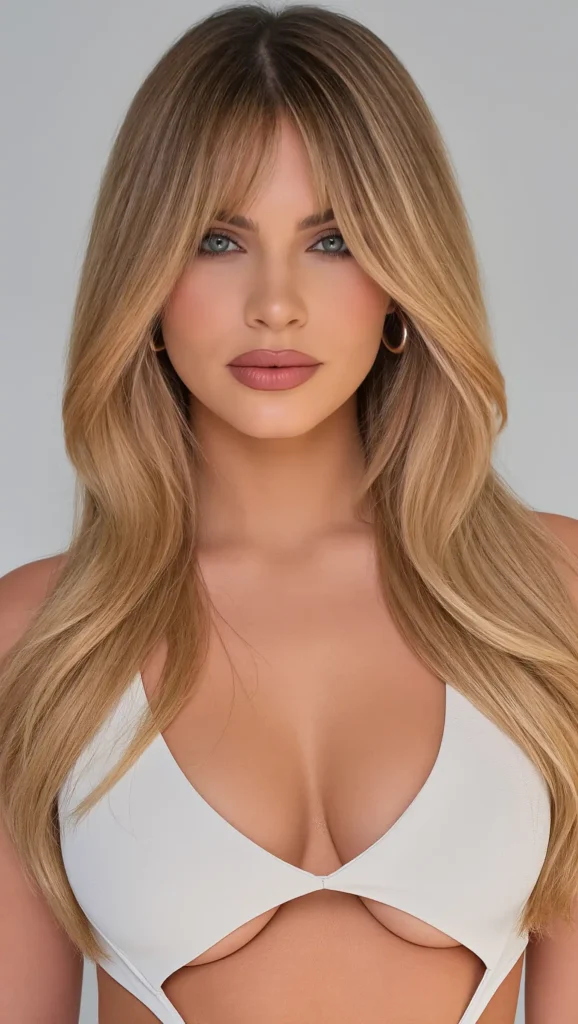 24 Summer Curtain Bangs Haircuts for 2026 That Are Soft, Stylish & Totally Trending 4 Beachy Waves with Curtain Bangs