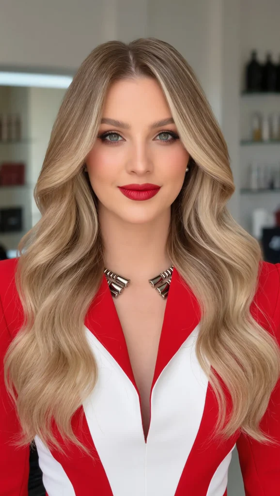 Blonde Money Piece Balayage