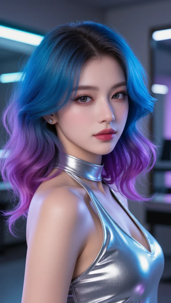 Blue-to-Purple Ombre
