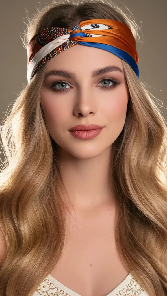 25 Bandana Summer Hairstyles for 2026 That Are Cute, Easy & Trendy 11 Boho Bandana Crown