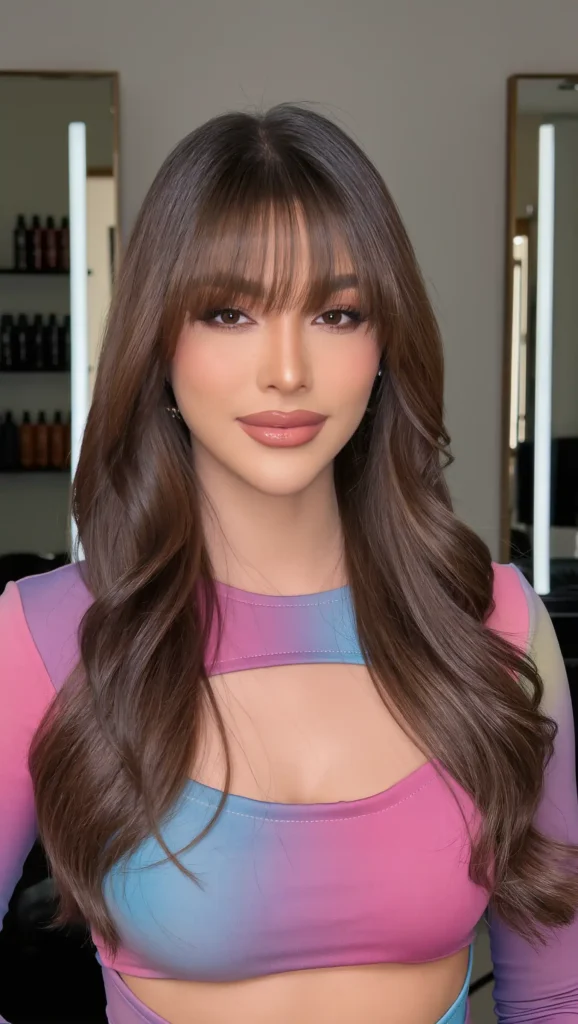 24 Fresh Summer Haircuts 2026 That Will Completely Upgrade Your Look 21 Bottleneck Bangs with Layers