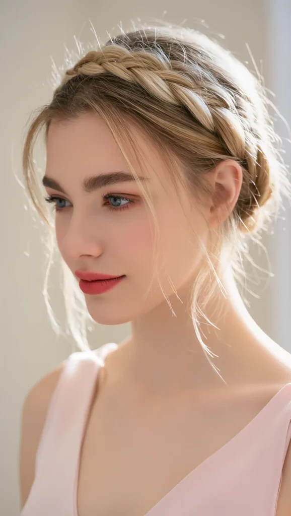 Braided Crown Updo