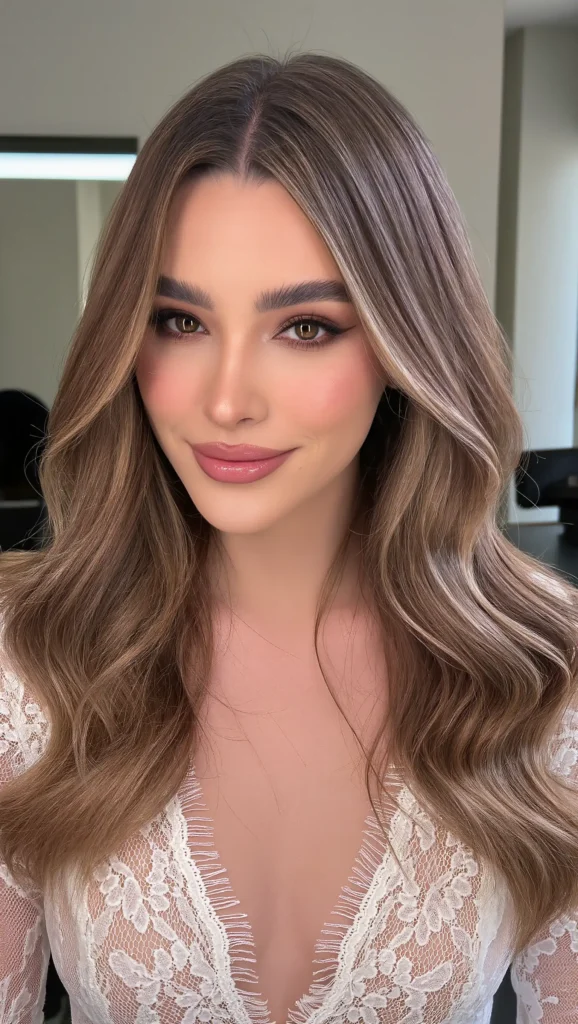 Brunette with Babylights