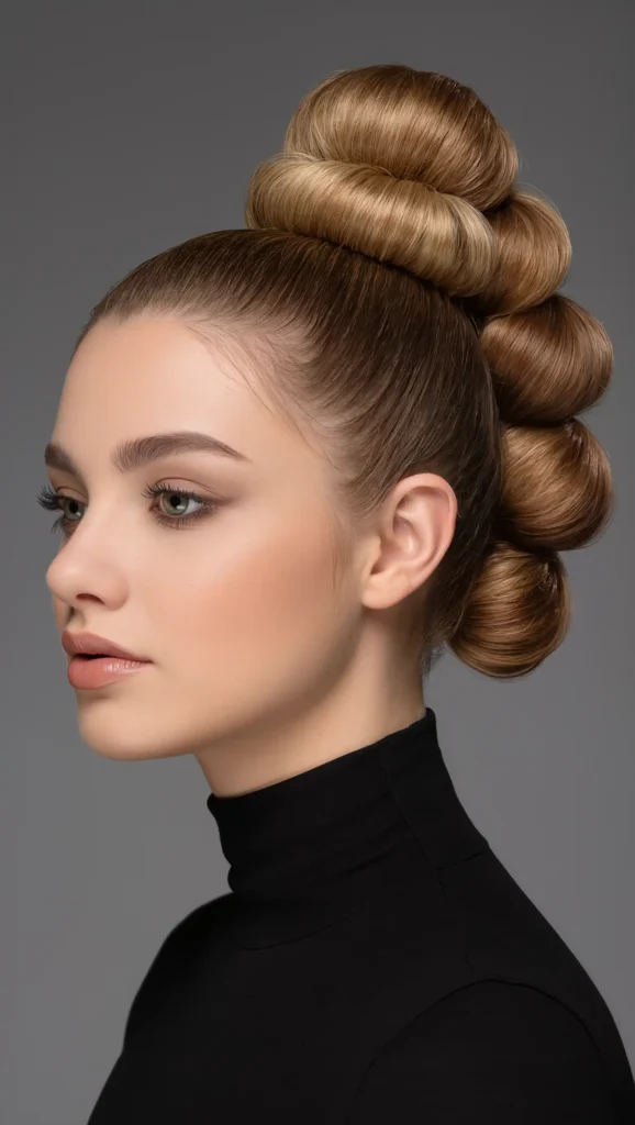 Bubble Bun Updo