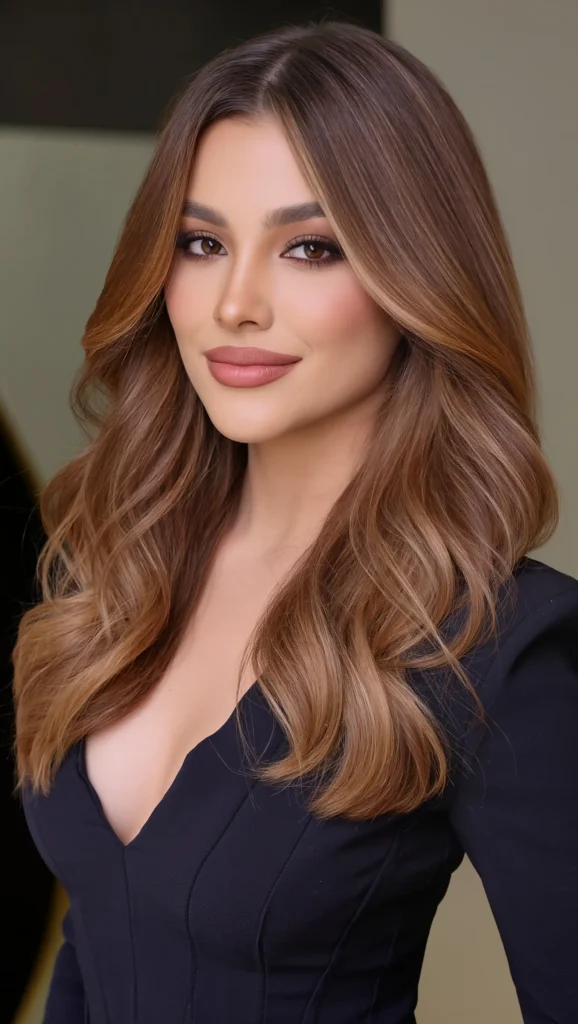 Caramel Highlights with Shadow Root