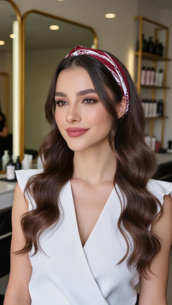 25 Bandana Summer Hairstyles for 2026 That Are Cute, Easy & Trendy 10 Curly Hair With a Wide Bandana