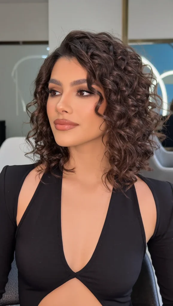 Curly Layered Haircut