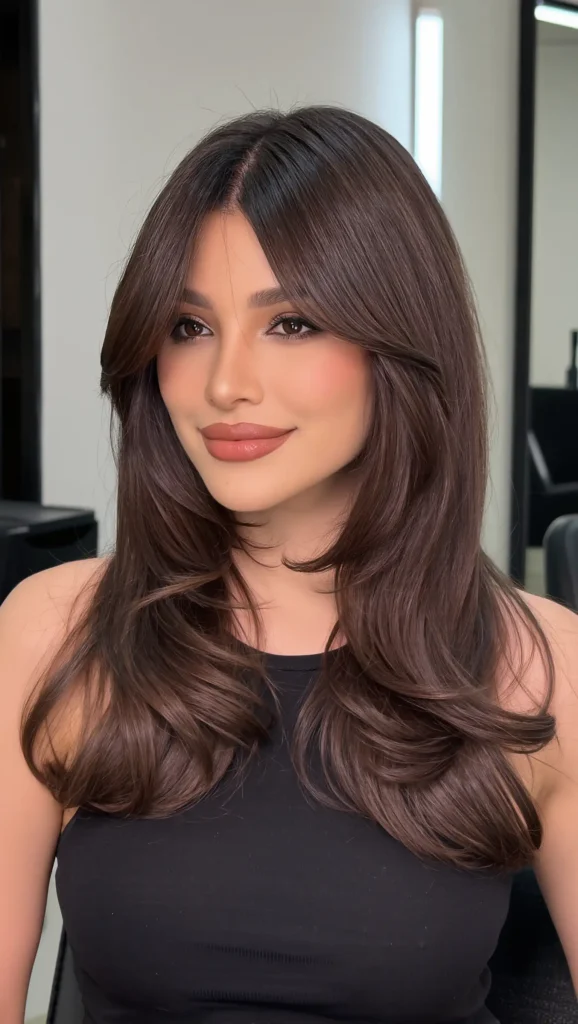 25 Haircuts for Oval Face Shape 2026 That Are Flattering, Stylish & Perfectly Balanced 4 Curtain Bangs with Layers