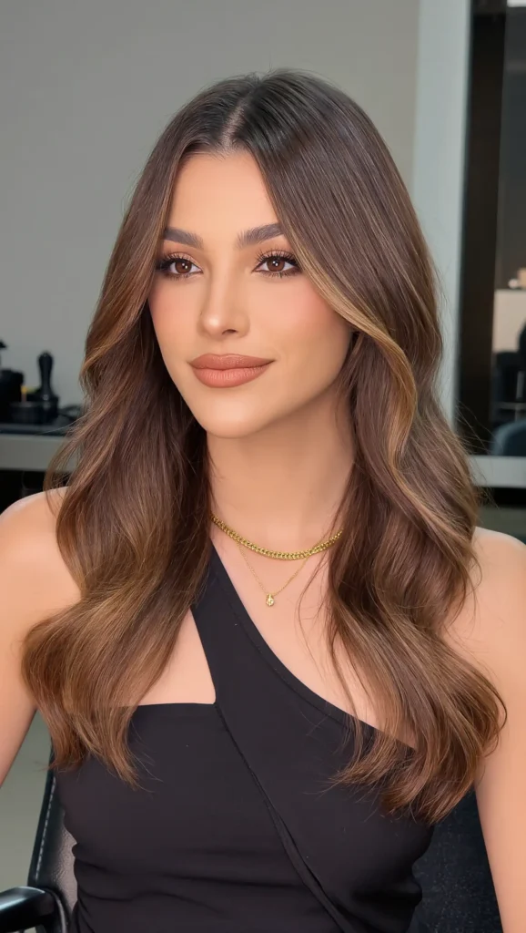 Espresso Brown with Caramel Highlights