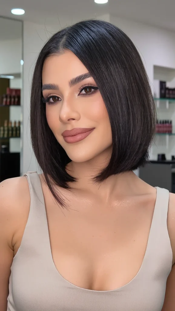 25 Summer Haircuts for Heart Face Shape 2026 That Are Seriously Flattering 15 French Bob with Wispy Ends