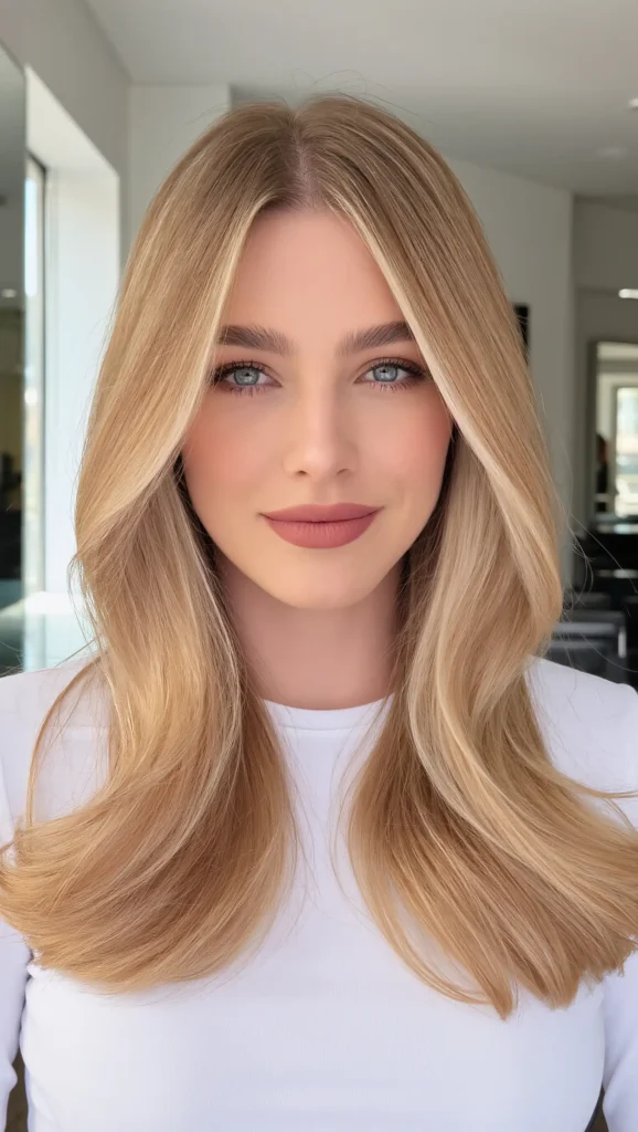 Golden Blonde Face Frame