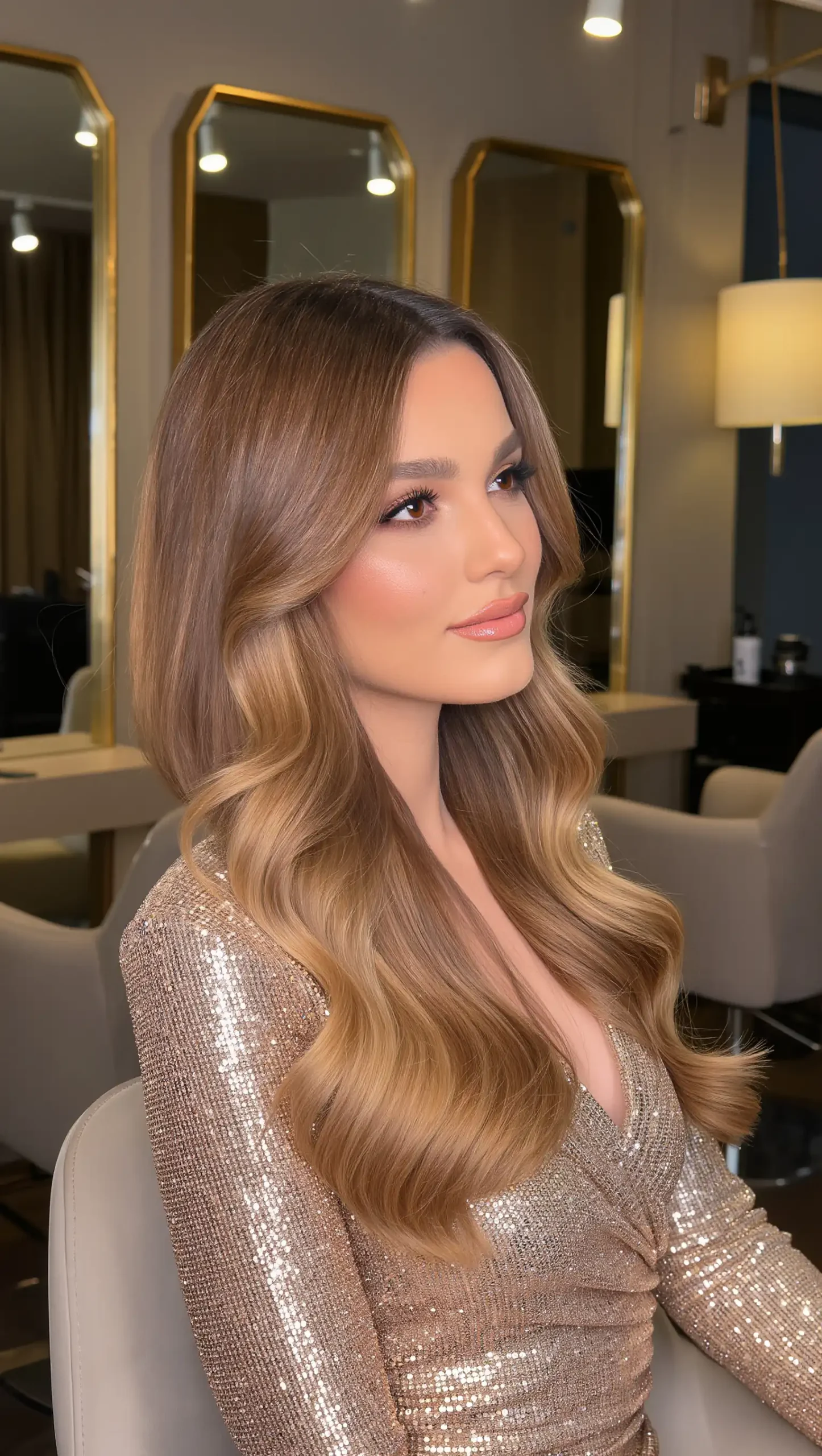 Golden Brown Balayage