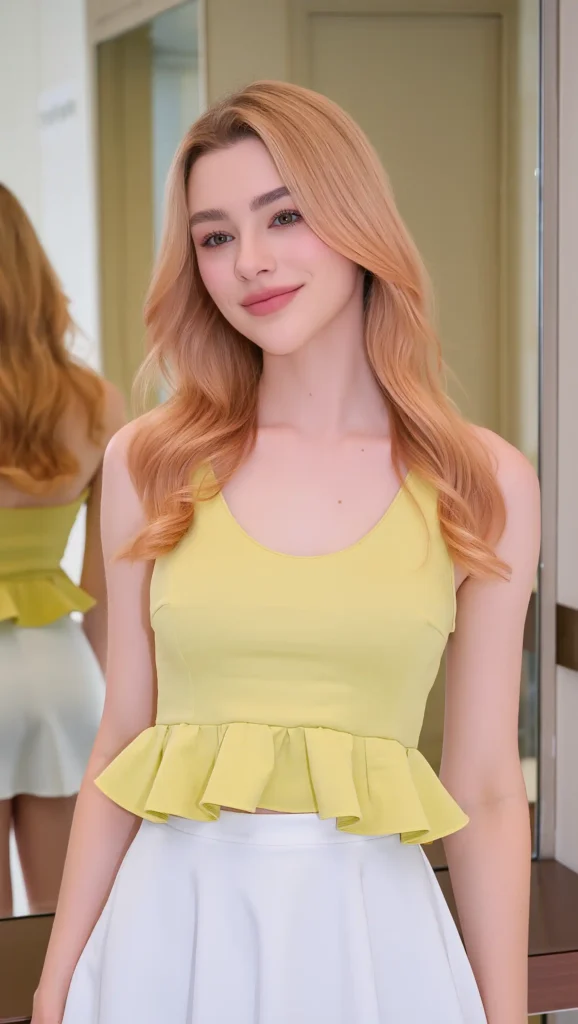 25 Natural Summer Hair Colors for 2026 That Look Effortlessly Sun-Kissed 24 Golden Peach Blonde