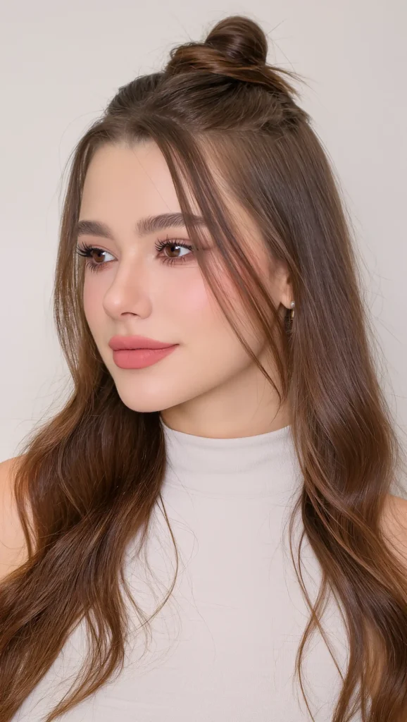 Half-Up Twisted Bun