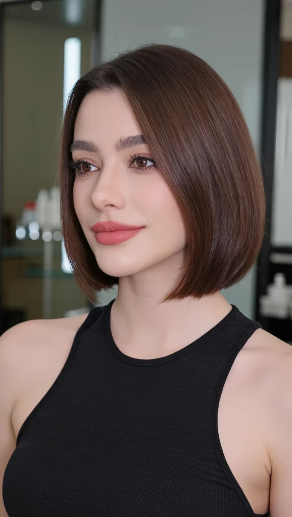 24 Summer Trending Haircuts for 2026 That Are Stylish, Fresh & Totally Viral 24 Jaw-Length Sleek Bob