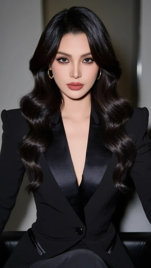 Jet Black Hair