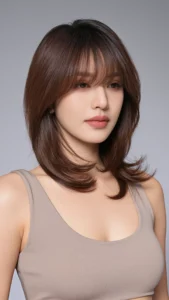 Layered Bob with Curtain Bangs