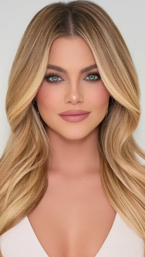 Layered Hair with Money Pieces