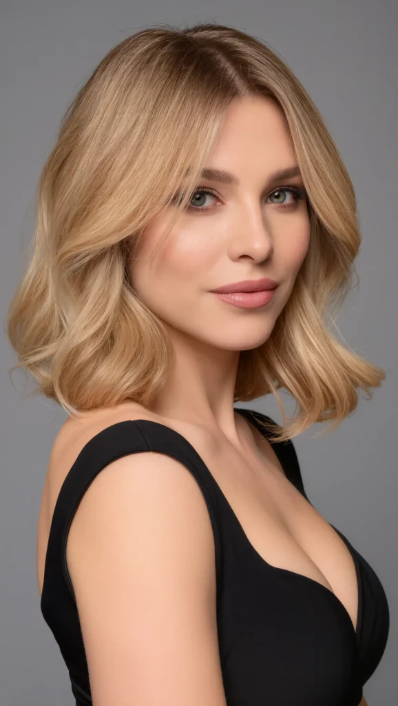 Layered Shoulder-Length Hair