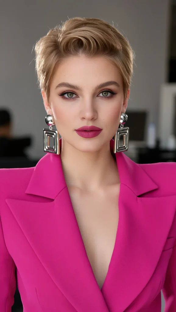 Light Brown Pixie Cut