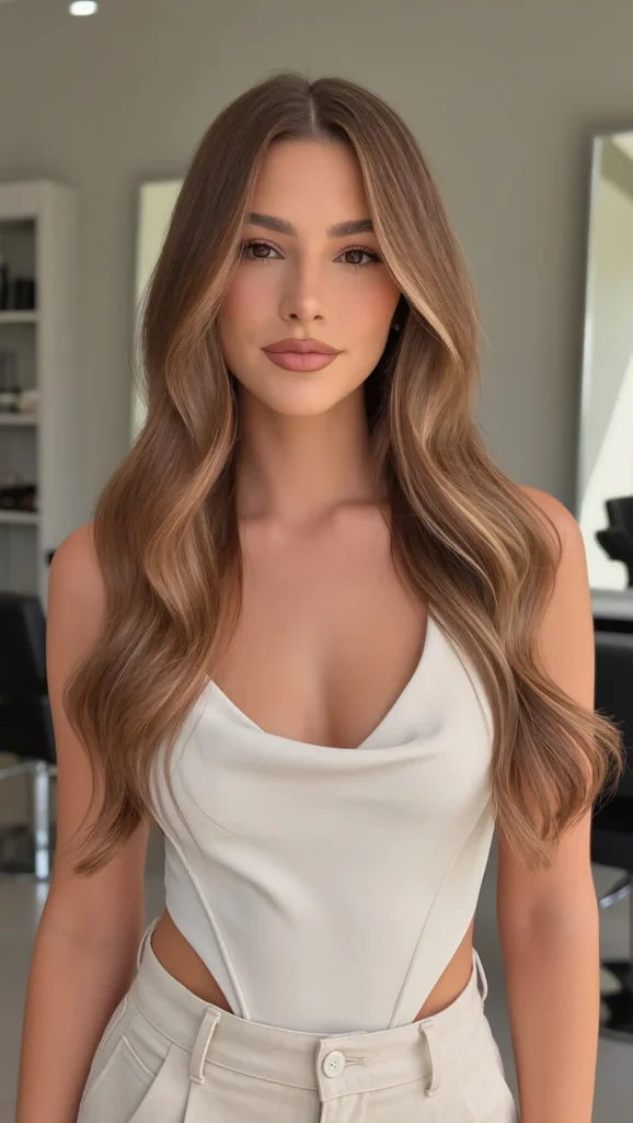 Light Brown with Caramel Highlights