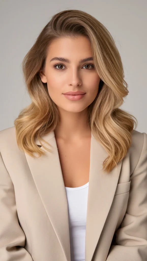 Light Brown with Face-Framing Highlights