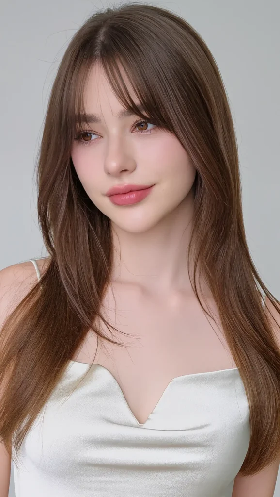 24 Summer Curtain Bangs Haircuts for 2026 That Are Soft, Stylish & Totally Trending 18 Long Straight Layers with Curtain Bangs